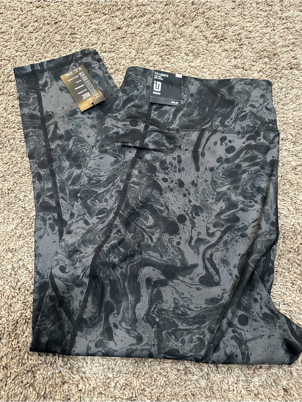IDEOLOGY BRAND  Compression bubble Print Compression Leggings 3X NWT